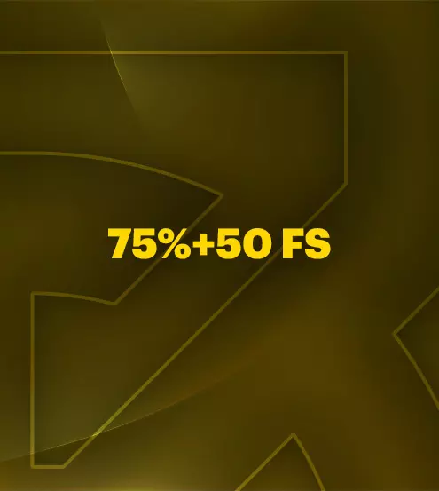 Бонус за 3й депозит - 75% + 50 FS